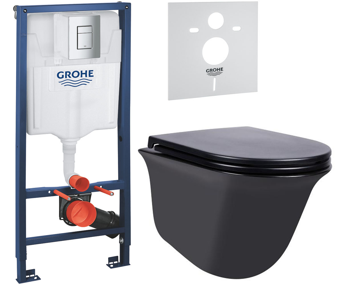 Унітаз з установкою 5 в 1 QTAP VIRGO 38772001QT1833051ERMB 38772001QT1833051ERMB