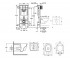 Унитаз с инсталляцией 4 в 1  SWAN 38827000QT16335178W:Чертеж 