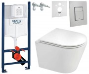Унитаз с инсталляцией 6 в 1 QTAP SCORPIO 3884000GQT1433053ERW