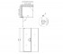 Душевая кабина 90x90 см  AQUARIUS AQUABLA1099SC6:Чертеж 