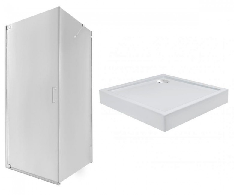 Кабіна з піддоном 90х90 см QTAP AQUARIUS AQUACRM1099SC6SET AQUACRM1099SC6SET