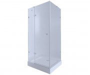 Кабінка з піддоном 100х80 см QTAP КОЗЕРІГ CAPCRM1018RC6UNIR301815