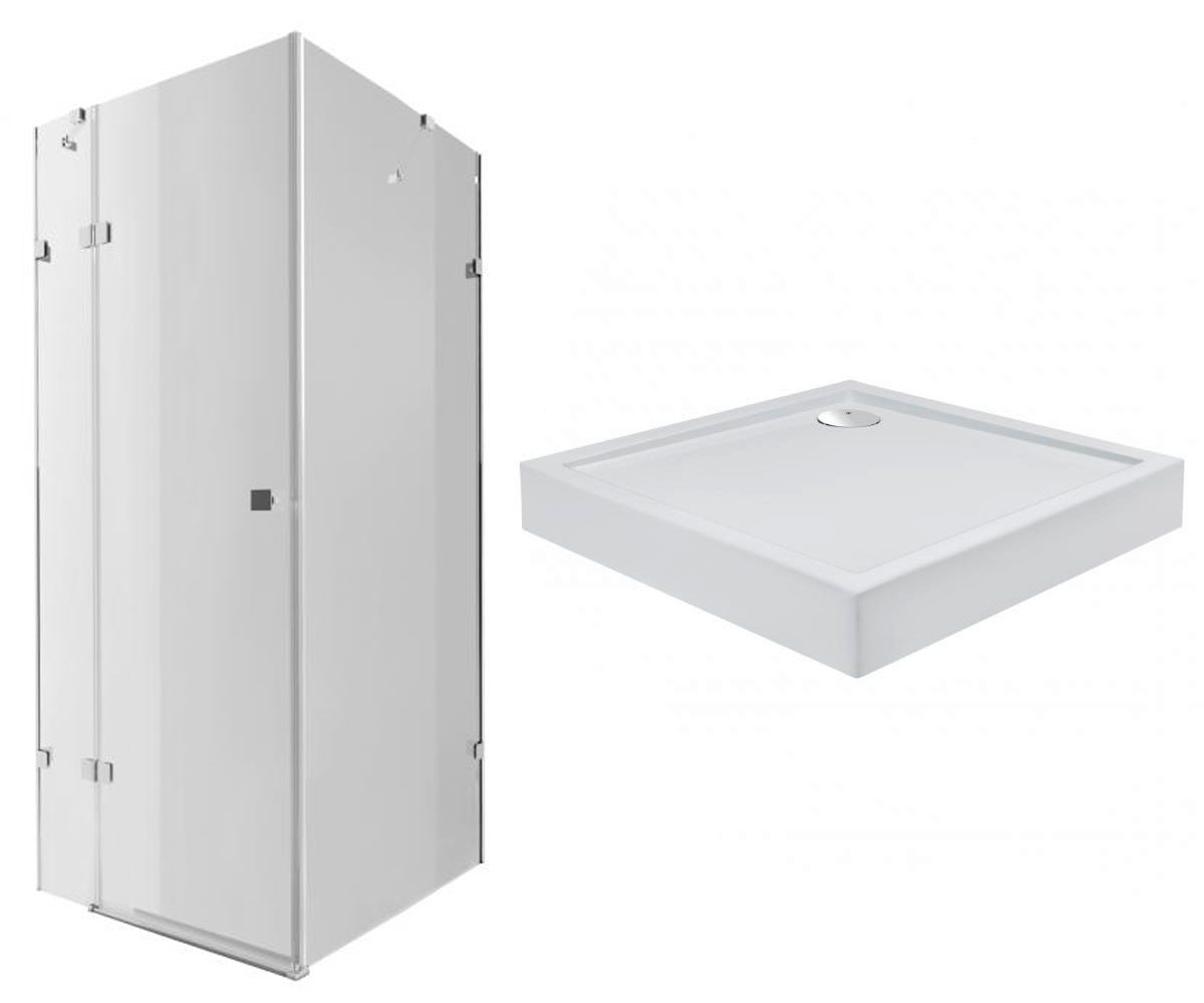 Кабіна з піддоном 90х90 см QTAP CAPRICORN CAPCRM1099SC6SET CAPCRM1099SC6SET