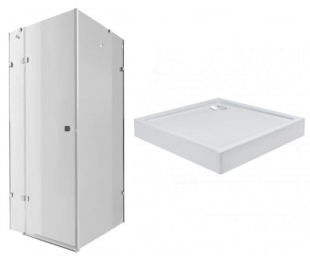 Кабіна з піддоном 90х90 см  CAPRICORN CAPCRM1099SC6SET