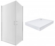 Каюта з піддоном 100х80 см QTAP GEMINI GEMCRM1018RC6SET