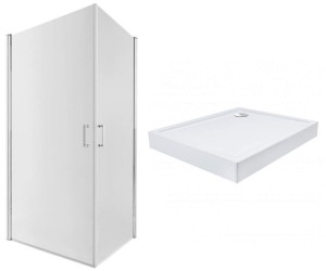 Каюта з піддоном 100х80 см QTAP GEMINI GEMCRM1018RC6SET