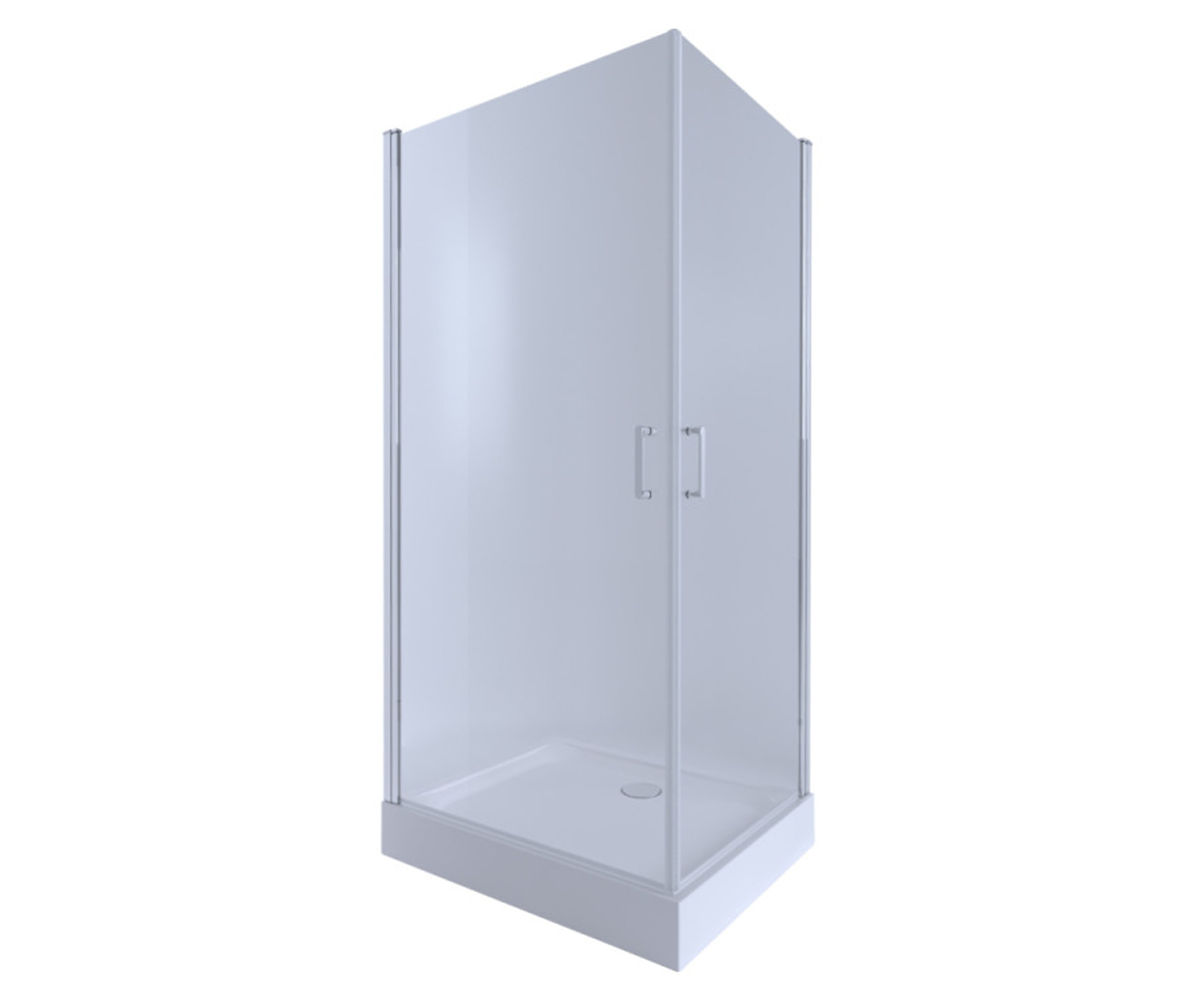 Кабінка з піддоном 100х80 см QTAP GEMINI GEMCRM1018RC6UNIR301815 GEMCRM1018RC6UNIR301815