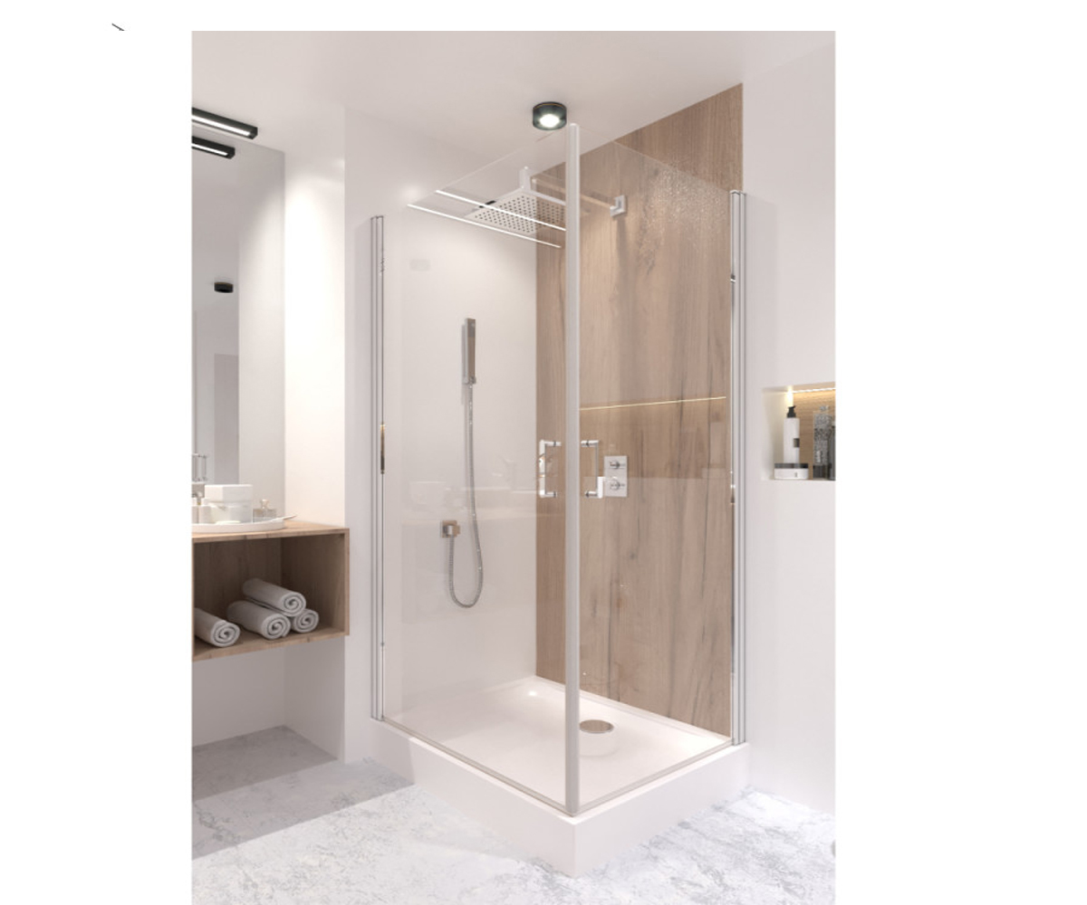 Кабинка с поддоном 100х80 см  GEMINI GEMCRM1018RC6UNIR301815:Фото 2
