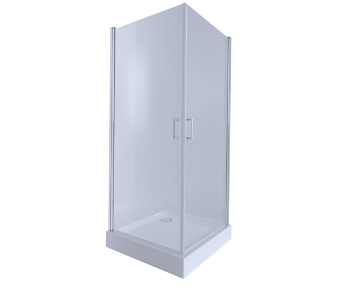 Кабінка з піддоном 90х90 см QTAP GEMINI GEMCRM1099SC6UNIS309915 GEMCRM1099SC6UNIS309915