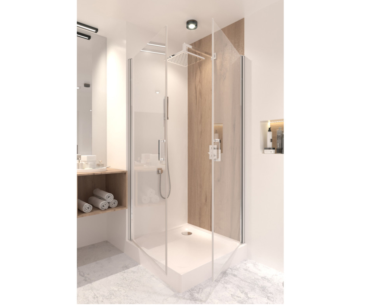 Кабинка с поддоном 90х90 см  GEMINI GEMCRM1099SC6UNIS309915:Фото 2