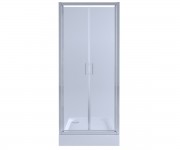 Душові двері з піддоном 90х205 см КТАП БЛИЗНЮКИ GEMCRM209C6UNIS309915 QTAP GEMINI GEMCRM209C6UNIS309915