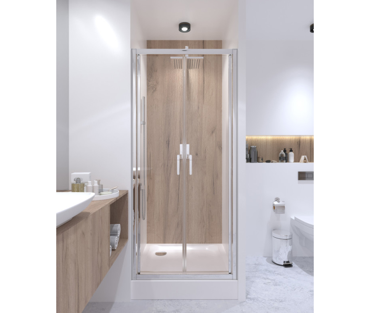 Душевая дверь с поддоном 90х205 см  GEMINI GEMCRM209C6UNIS309915:Фото 2