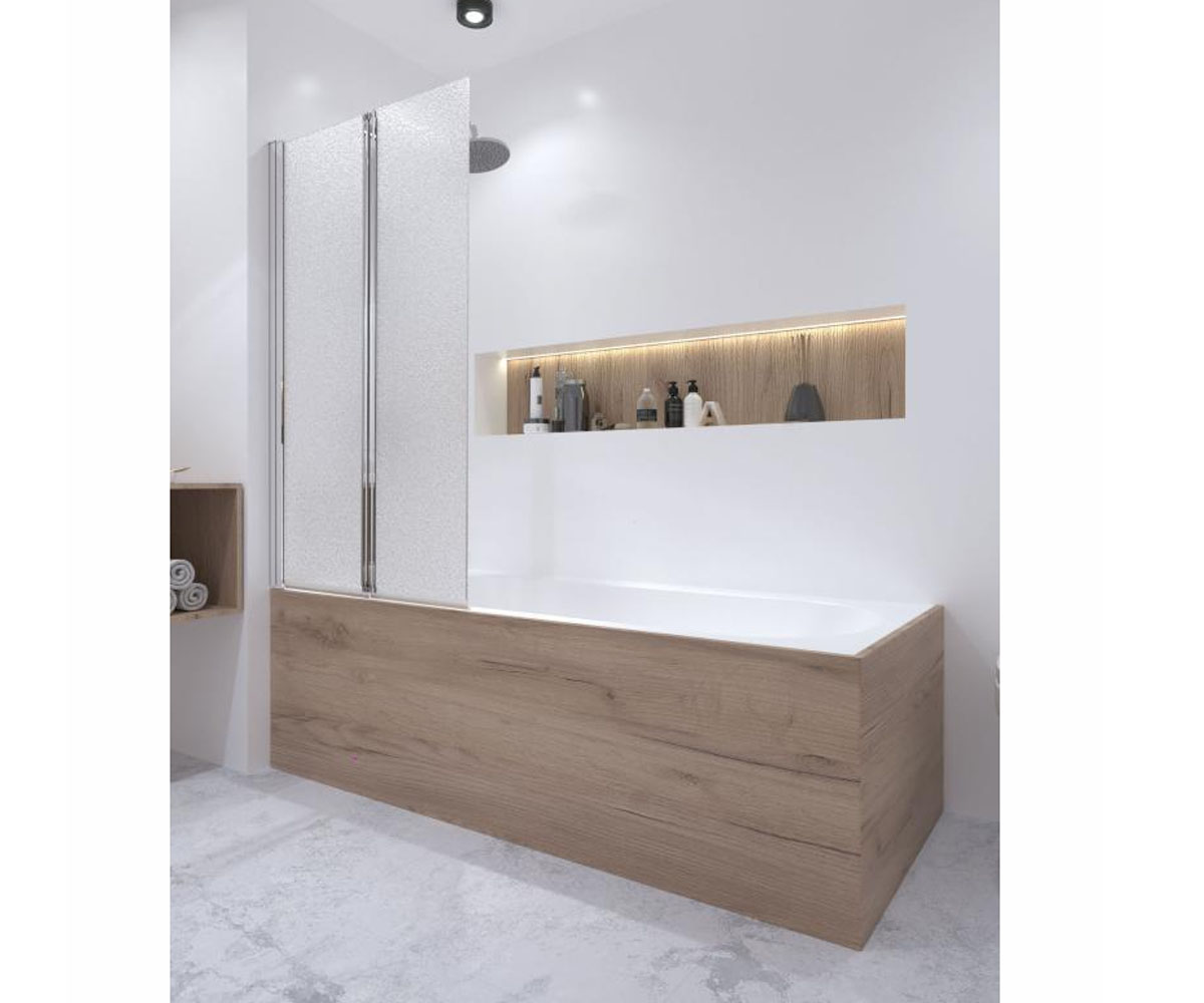 Ширма для ванны 75х130 мм  GEMINI GEMCRM407513RP:Фото 6