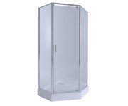Пентагональна кабіна з піддоном 90х90 см Q-TAP LEOCRM10995AC6LEOSCO309915 QTAP LEO LEOCRM10995AC6LEOSCO309915
