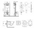 Унитаз с инсталляцией 5 в 1  SWAN M425M08CRMWHI5178IVCRM001:Чертеж 