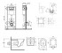 Унитаз с инсталляцией 5 в 1  SWAN M425M11CRMQT16335178WFORM001AB:Чертеж 