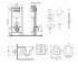 Унитаз с инсталляцией 5 в 1  SWAN M425M11CRMQT16335178WIVCRM001:Чертеж 