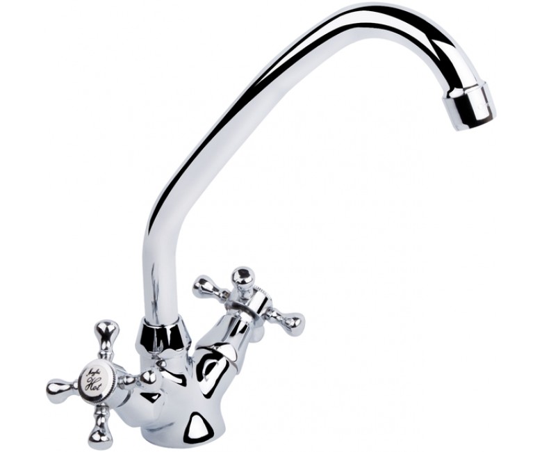 Двухвентильный смеситель для кухни QTAP MAYFAIR MAYFAIR-271 CRM KER MAYFAIR-271 CRM KER