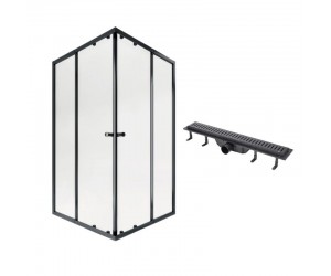 Кабіна з душовим каналом QTAP  PISBLA10911SC547356