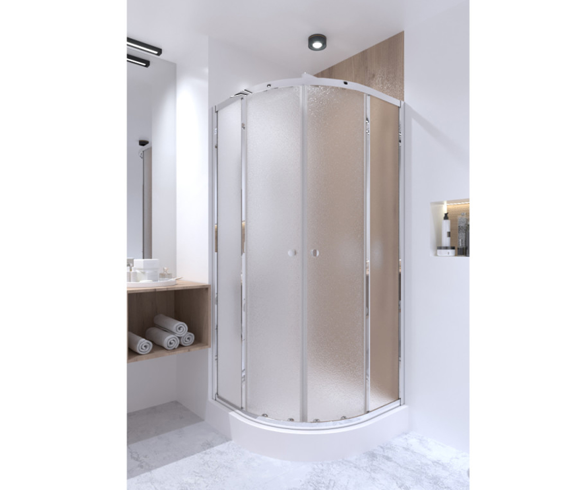 Угловая кабинка с поддоном 80х80 см  PRESTO PRECRM1088AP5UNIA308815:Фото 2