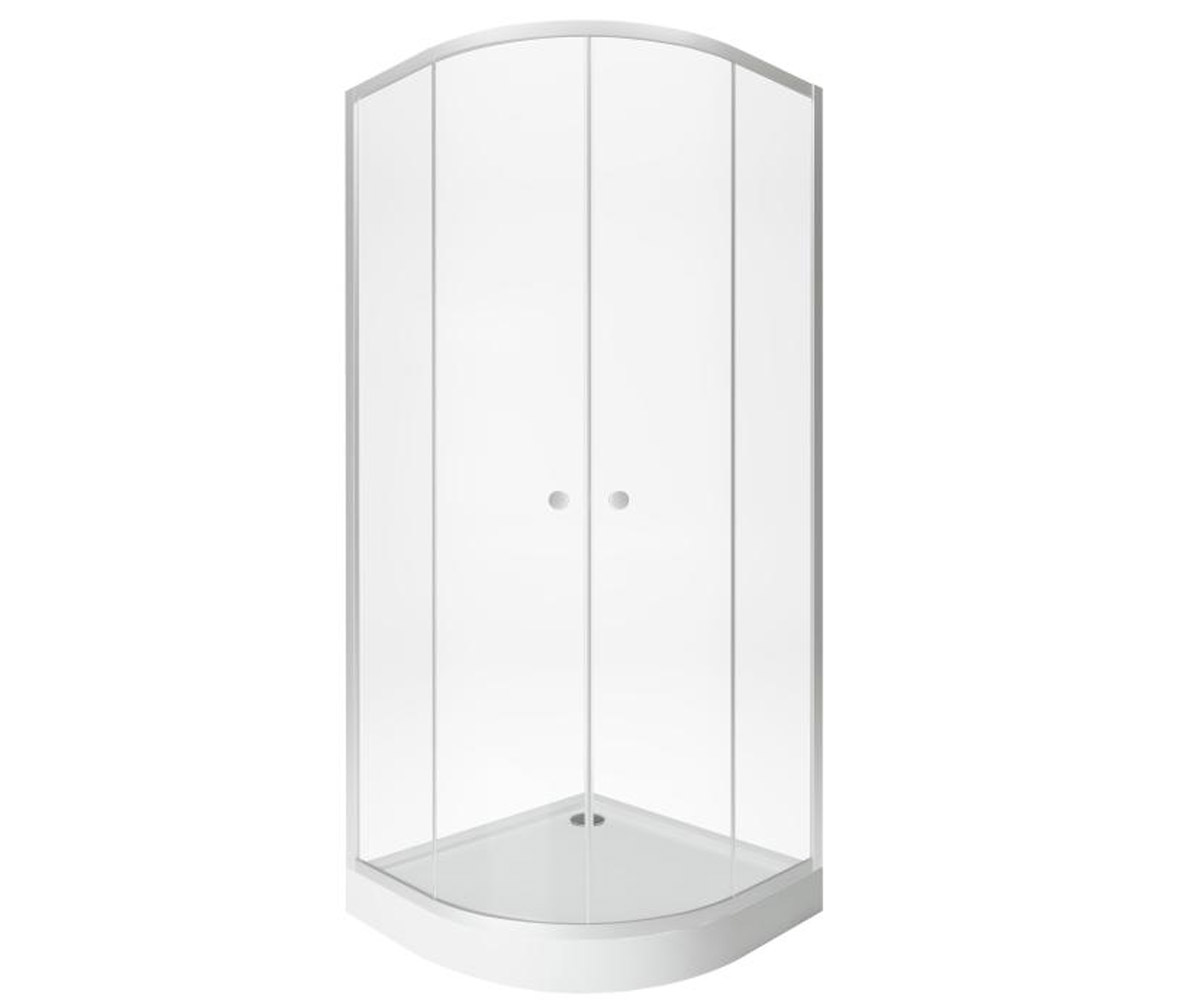 Кутова кабінка 90х90 см QTAP PRESTO NEW PRENEWCRM1099AC5SET PRENEWCRM1099AC5SET