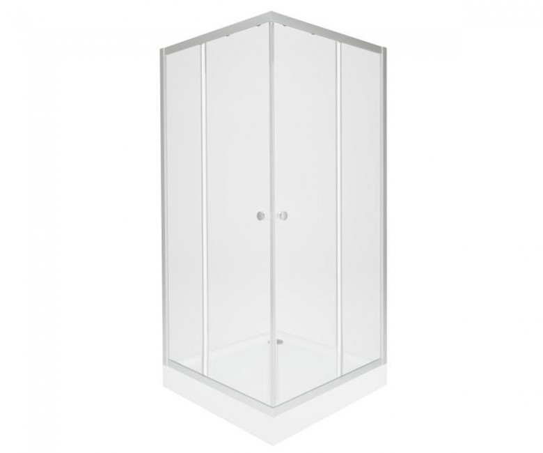 Квадратна кабіна 90х90 см QTAP PRESTO NEW PRENEWCRM1099SC5SET PRENEWCRM1099SC5SET