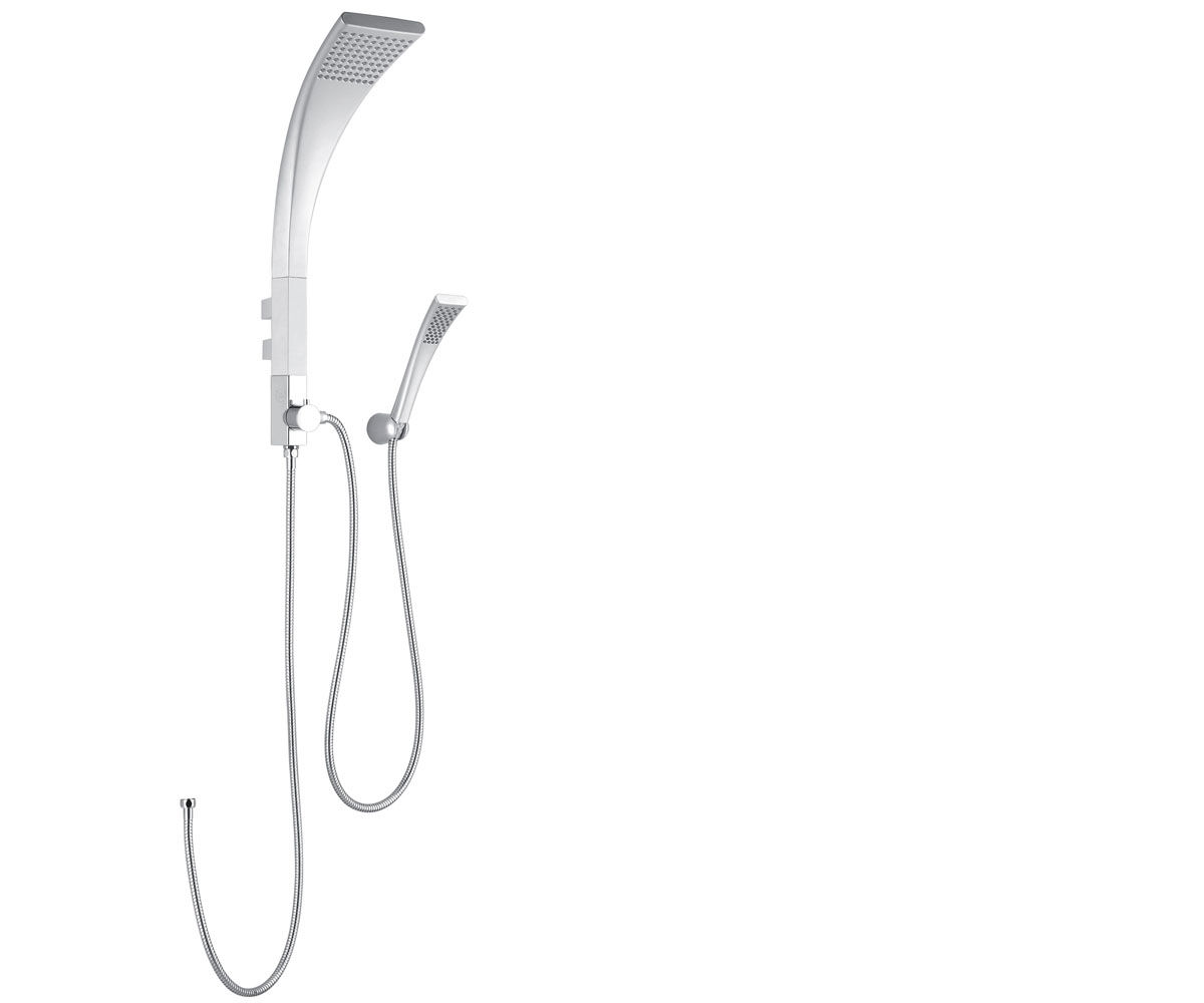 Гарнітур з верхнім душем QTAP  QT-1106 SIL QT-1106 SIL