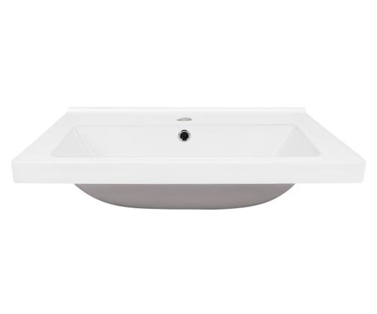 Умивальник 61 см з нижнім клапаном QTAP ALBATROSS QT01115060CW QT01115060CW