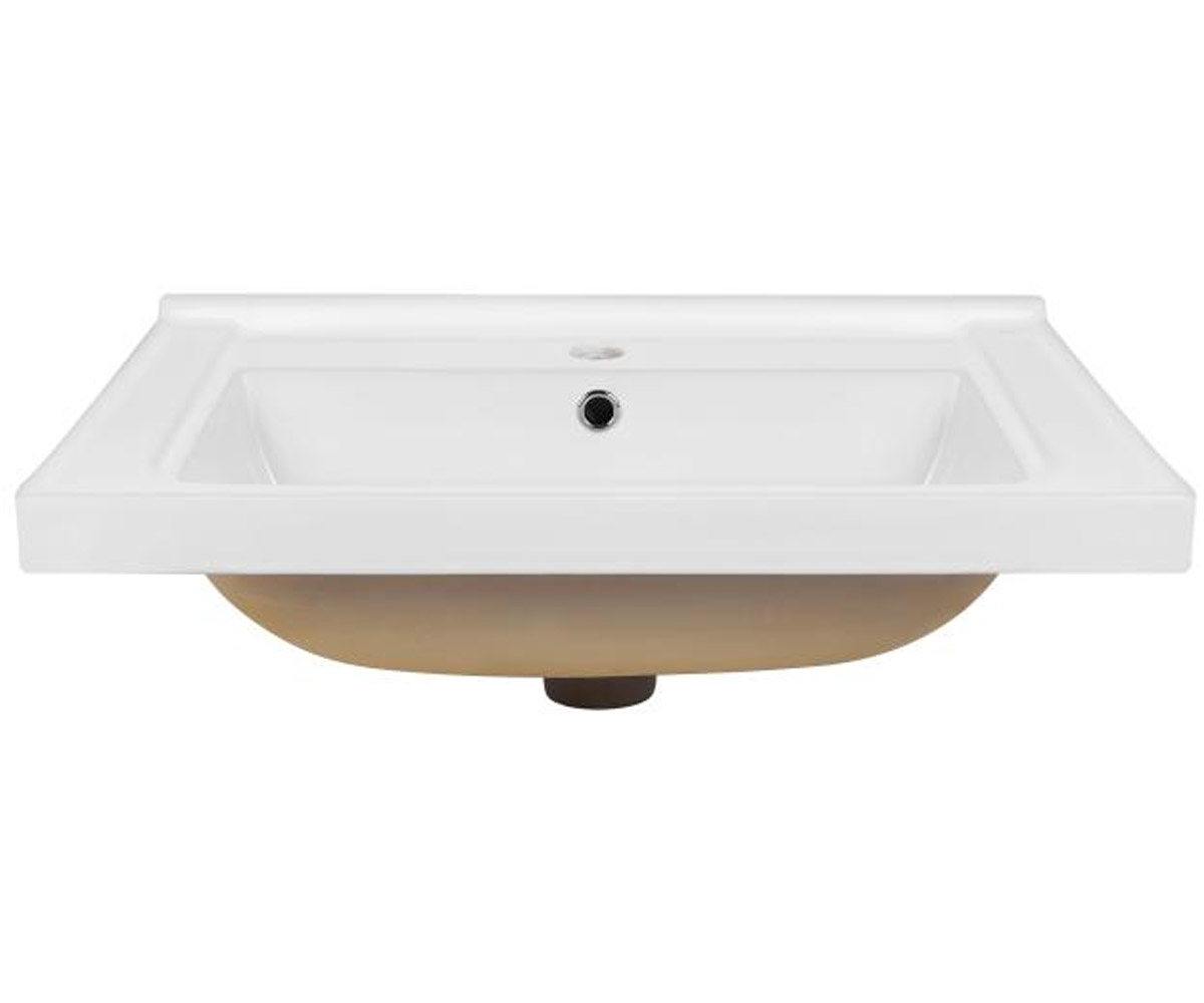 Врізний умивальник діаметром 61 см QTAP ALBATROSS QT01115060QW QT01115060QW