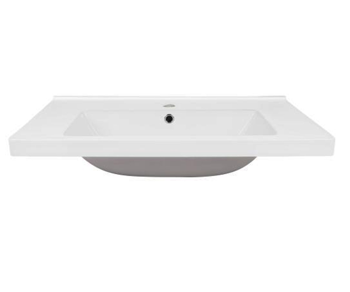 Умивальник з нижнім клапаном 81,5 см QTAP ALBATROSS QT01115080CW QT01115080CW