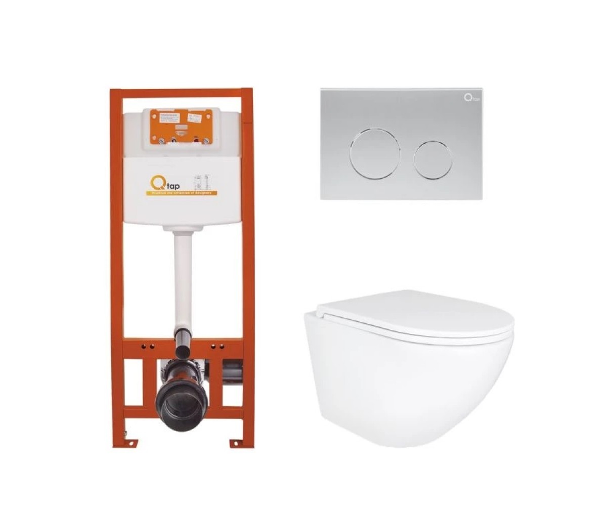 Унітаз з інсталяцією QTAP NEST QT0133M42545145 QT0133M42545145