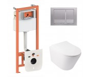 Унітаз з інсталяцією QTAP SWAN QT0133M42545149