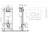 Инсталляция для унитаза 4 в 1  NEST QT0133M425M11111SAT:Чертеж 