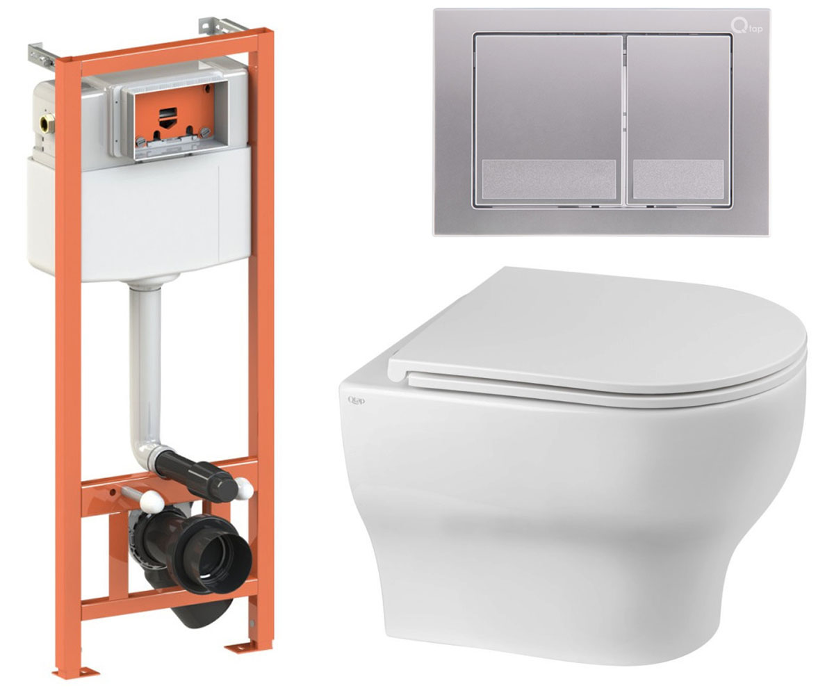 Туалет 4-в-1 QTAP ARIES QT0333063ERW0133M425M06029SAT QT0333063ERW0133M425M06029SAT