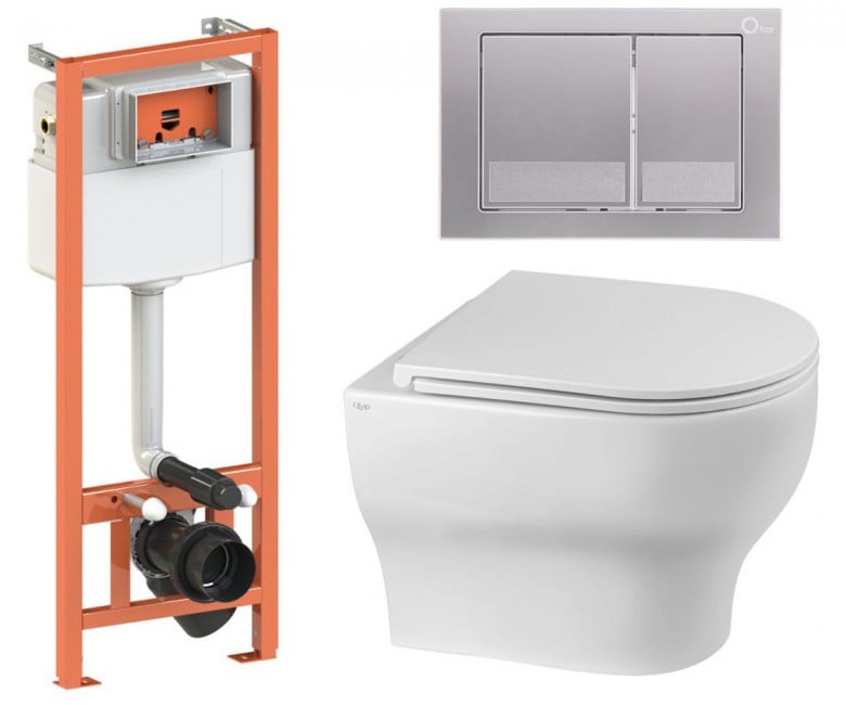 Туалет 4-в-1 QTAP ARIES QT0333063ERW0133M425M06029SAT QT0333063ERW0133M425M06029SAT