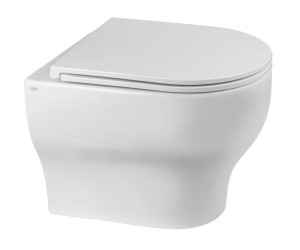 Безобідковий унітаз з сидінням QTAP ARIES QT0333063ERW