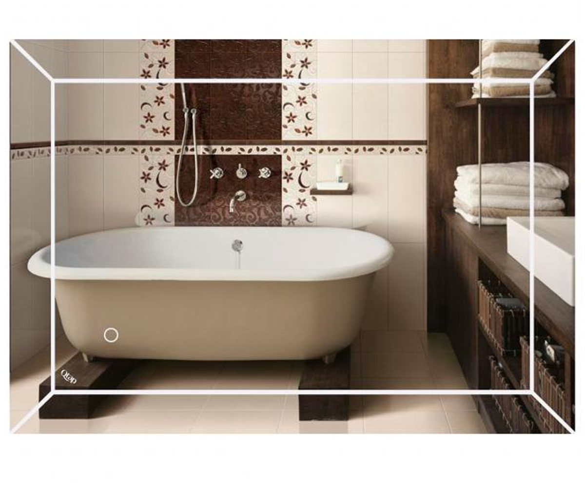 Зеркало с подсветкой 50х70 см  ARIES QT037816015070W:Фото 2