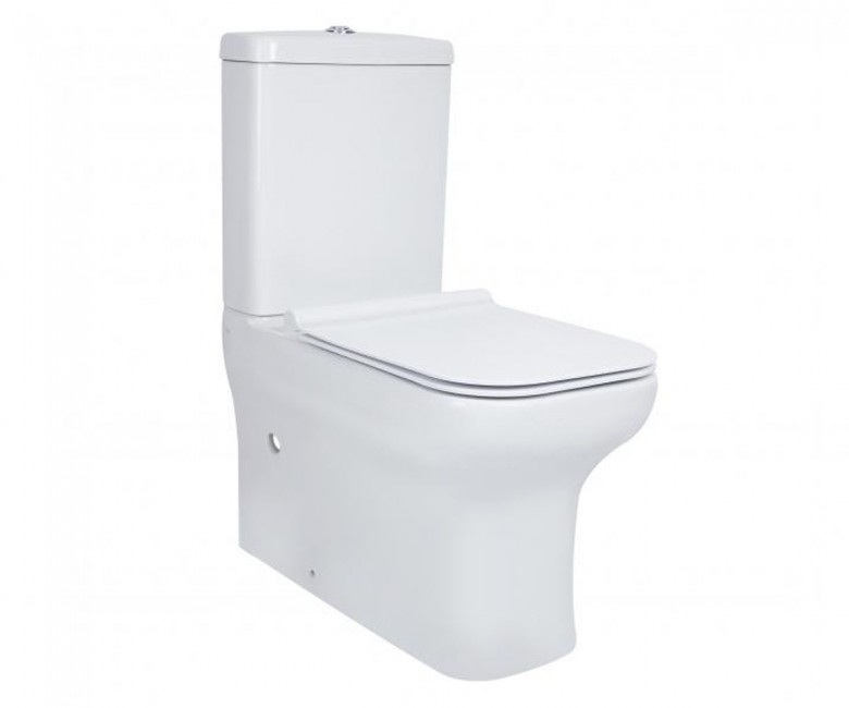 Безободковый унитаз QTAP CARDINAL QT0422C666PW QT0422C666PW