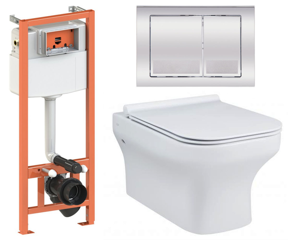 Туалет 4-в-1 QTAP CARDINAL QT0433C660HW0133M425M06028CRM QT0433C660HW0133M425M06028CRM
