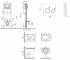 Унитаз с инсталляцией 4 в 1  CARDINAL QT0433C660HW0233M370P01V1176W:Чертеж 