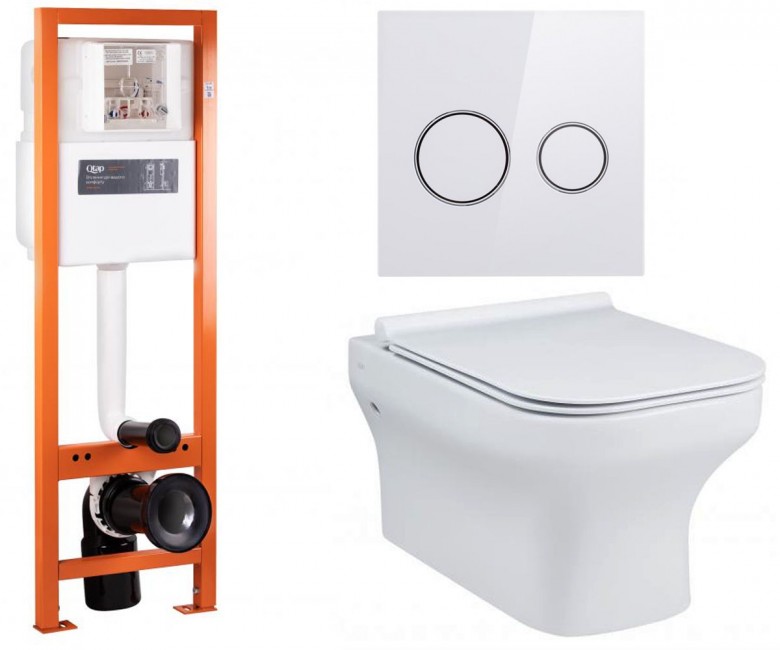Туалет 4-в-1 QTAP CARDINAL QT0433C660HW0233M370P01V1176W QT0433C660HW0233M370P01V1176W