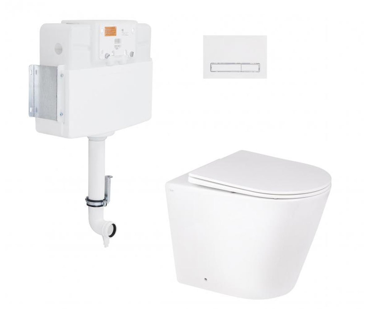 Унітаз з інсталяцією 4 в 1 QTAP SWAN QT0444SW3040 QT0444SW3040