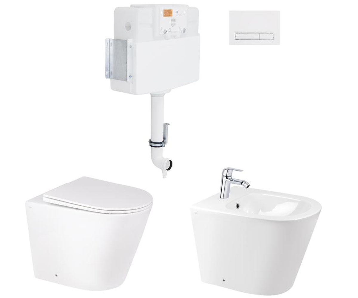 5 в 1 набір для ванної кімнати QTAP SWAN QT0444SW43041 QT0444SW43041