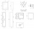 Набор для ванной 4 в 1  PISCES QT044PI42959:Чертеж 
