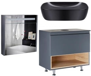 3 в 1 набір для ванної кімнати QTAP ROBIN QT044RO42982