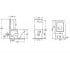 Безободковый унитаз  CROW QT05222170W:Чертеж 