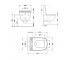 Унитаз подвесной безободковый  CROW QT05335170W:Чертеж 