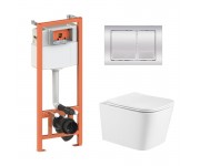 Унітаз з інсталяцією QTAP CROW ULTRA QUIET QT05335171W45125