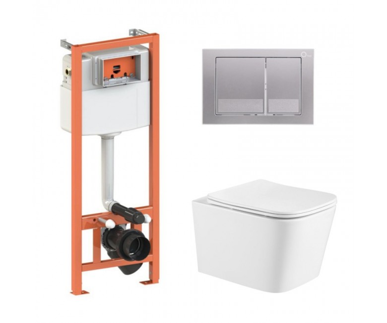 Унітаз з інсталяцією QTAP CROW ULTRA QUIET QT05335171W45127 QT05335171W45127