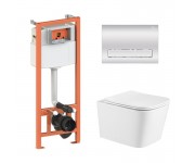 Унітаз з інсталяцією QTAP CROW ULTRA QUIET QT05335171W45132